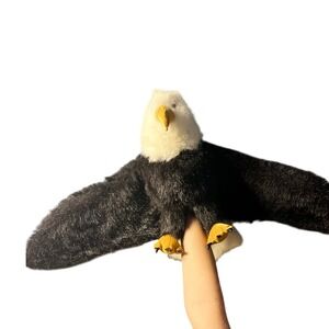 Folkmanis Puppets Bald Eagle Hand Puppet Realistic Plush Wingspan Toy